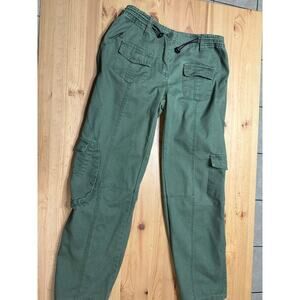 Brandy Melville Green Cargo Kim Possible Pants Women Small Grunge Adjustable
